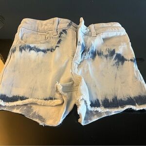 GAP High Waist Stretch Shorts - Blue and White